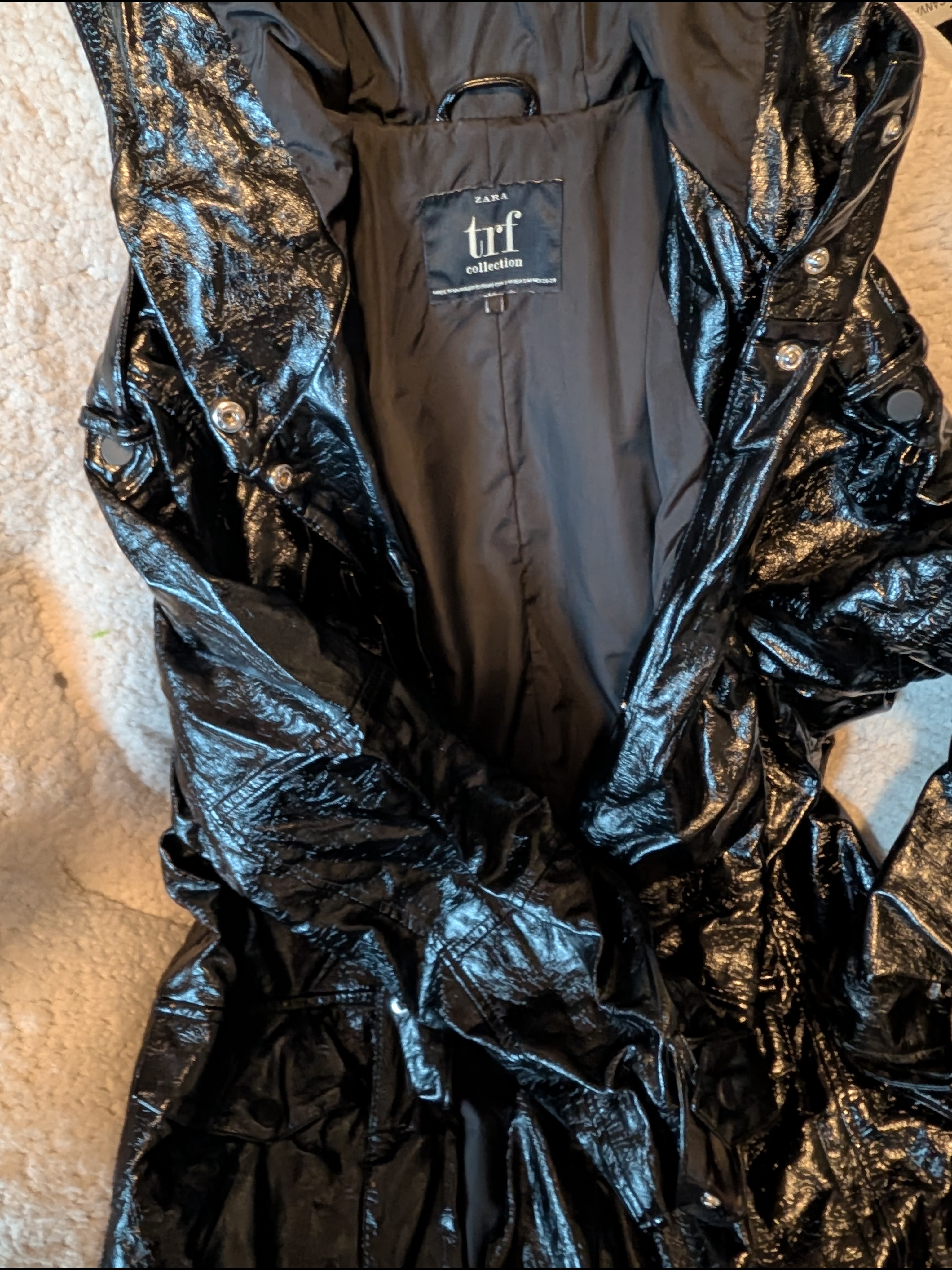 Zara Trf Collection Black Lined Jacket
